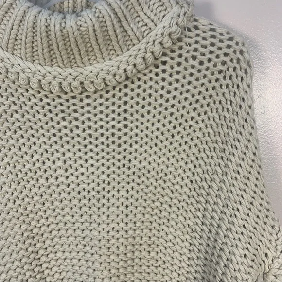 Free People My Only Sunrise Chunky Open Cable Knit Oversized Slouchy Sweater - Picture 6 of 16